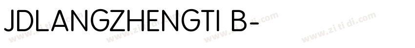 JDLANGZHENGTI B字体转换
